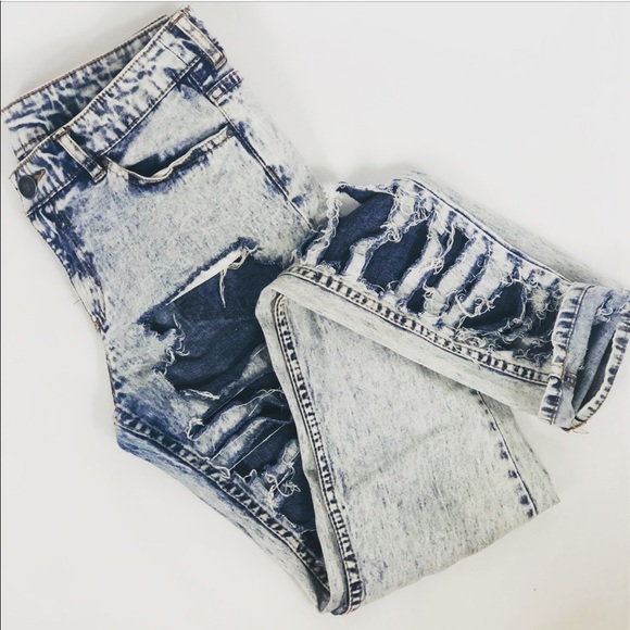 H&M Denim - 🎉 Flash Sale Super Distressed Acid Skinny Jeans